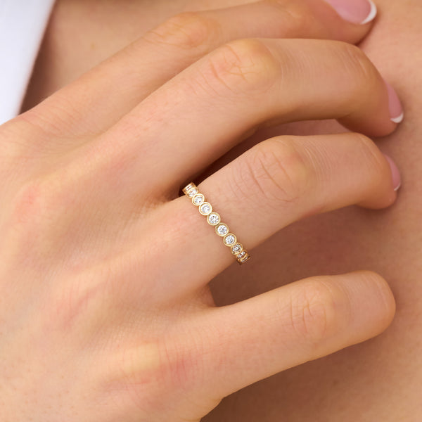 Lab Grown Diamond Bezel Eternity Ring - 2.8 mm, Neoma