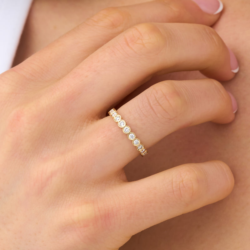 Lab Grown Diamond Bezel Eternity Ring - 2.8 mm, Neoma