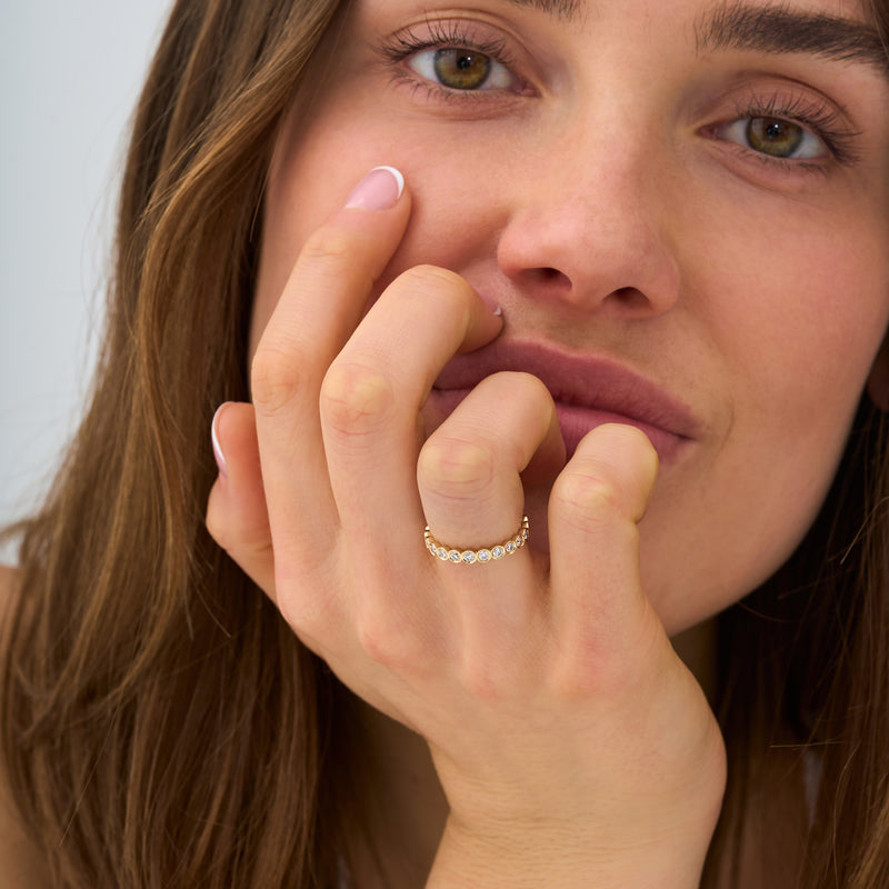 Lab Grown Diamond Bezel Eternity Ring - 2.8 mm, Neoma