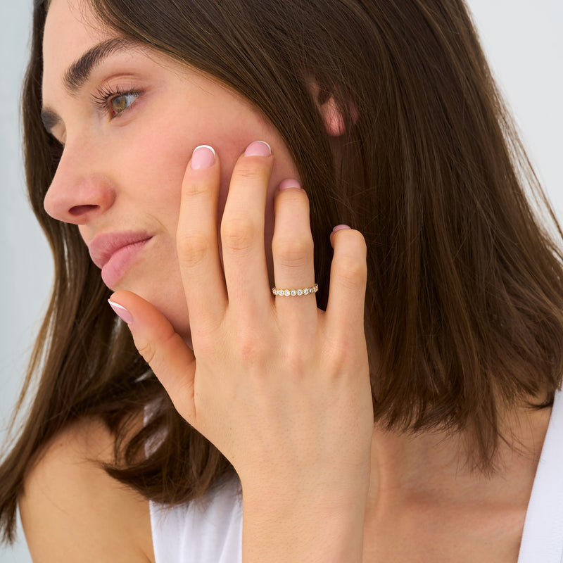 Lab Grown Diamond Bezel Eternity Ring - 2.8 mm, Neoma