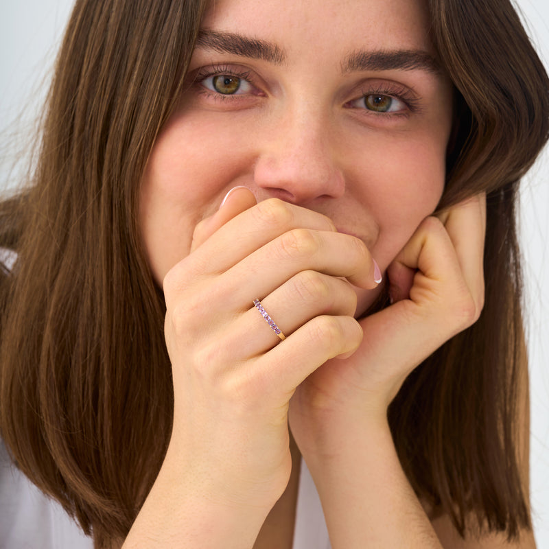 Princess-cut Amethyst Ring, Cyra