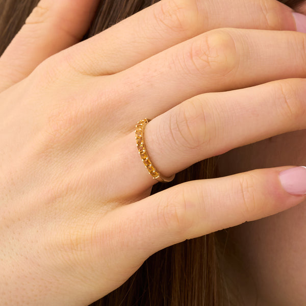 Princes-Cut Citrine Ring, Cyra
