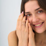 Princes-Cut Rainbow Sapphire Ring, Cyra