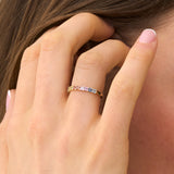 Princes-Cut Rainbow Sapphire Ring, Cyra
