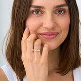 1 ctw Lab Grown Pear Shape Wedding Ring, Meir