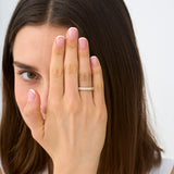 Lab Grown Oval Diamond Wedding Ring, Vesper