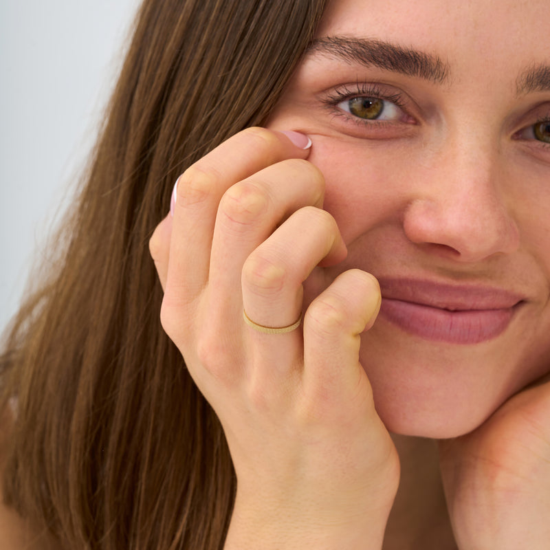 2 mm Textured Bold Wedding Band, Bonnie