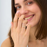 Lab Grown Alternating Wedding Ring, Briony