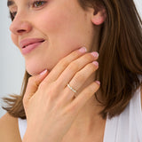 Oval & Round Lab Grown Diamond Wedding Band, Thalassa