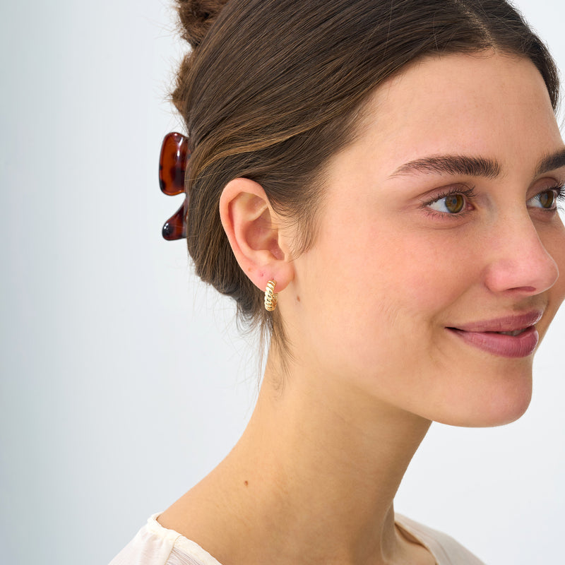 Twisted Hoop Earrings, Araminta