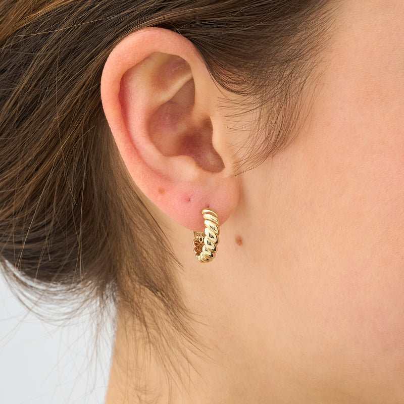 Twisted Hoop Earrings, Araminta