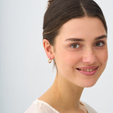 Lab Grown Rope Hoop Earrings, Araminta