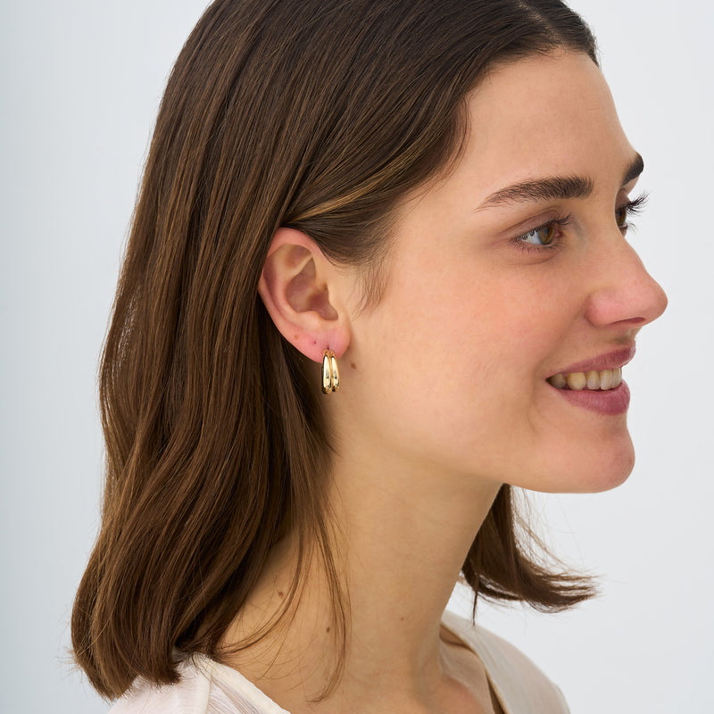 Double Line Plain Hoop, Azenor