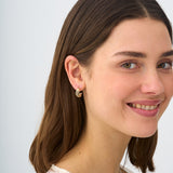 Triple Line Gold Hoop Earrings, Guinevere