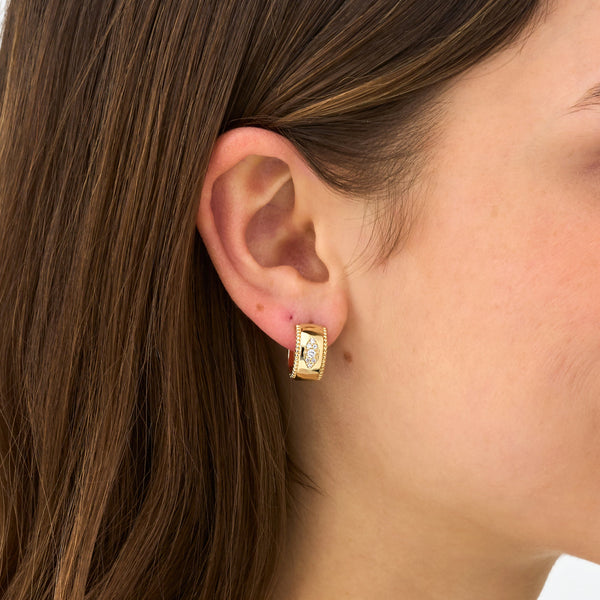 Lab-Grown Diamond Pave Huggie, Blythe