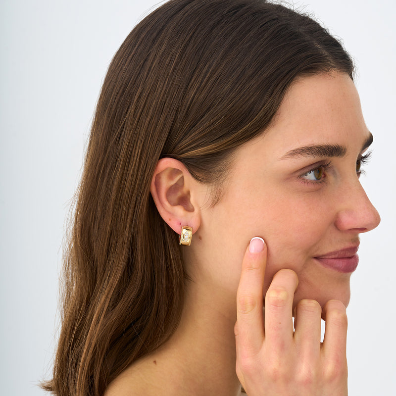 Lab-Grown Diamond Pave Huggie, Blythe