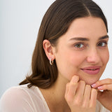 2 ctw Heart Shape Lab-Grown Diamond Hoop, Seraphina