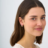 Pave Diamond Huggies, Zinnia