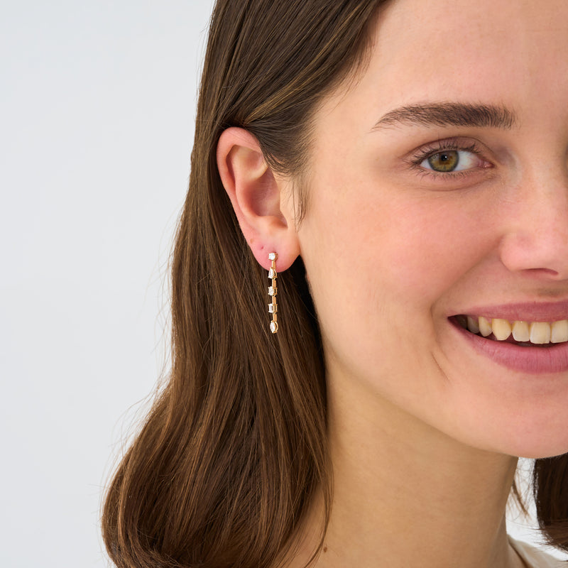 Lab Grown Diamond Drop Earrings, Viveka