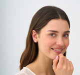 Lab Diamond Circle Stud, Thessaly