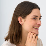 Natural Peridot Studs with Diamond Halo, Elswyth