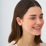 Gold Four-Bead Cluster Stud Earrings, Lumi