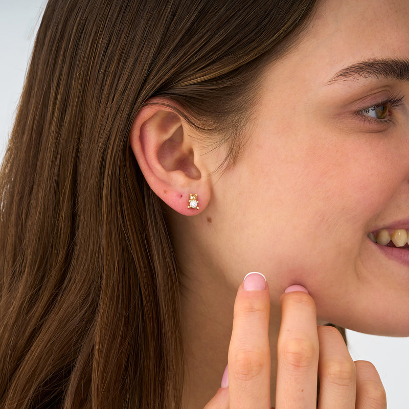 Lab Grown Diamond Bear, Cub