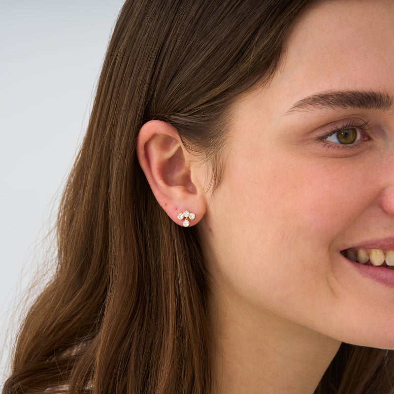 Dangle Lab Grown Diamond Stud, Saskia