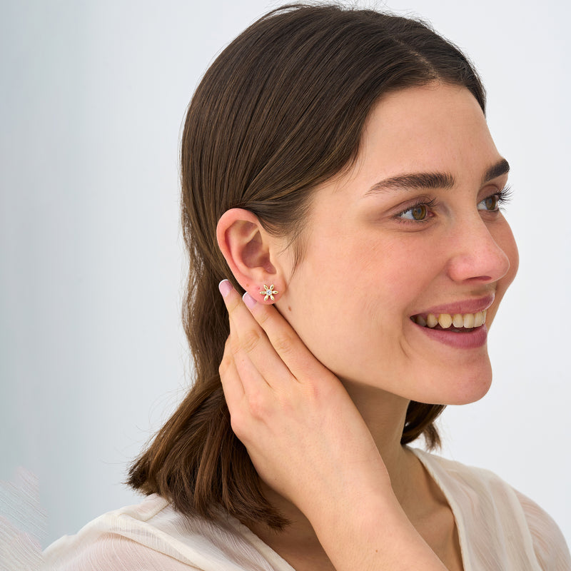 Diamond Flower Studs, Romilly