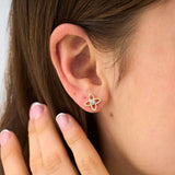 Lab Grown Diamond Flower Studs, Linnea