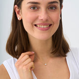 1ct Lab Grown Oval Diamond Solitaire Necklace, Neris