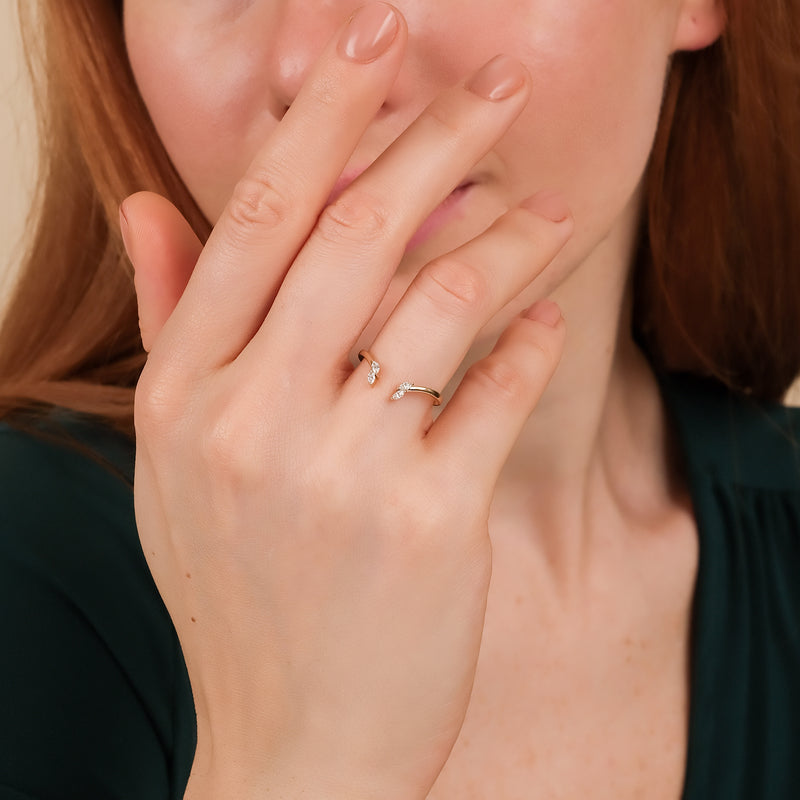 natural white diamond cuff band