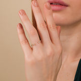 diamond stacking open ring