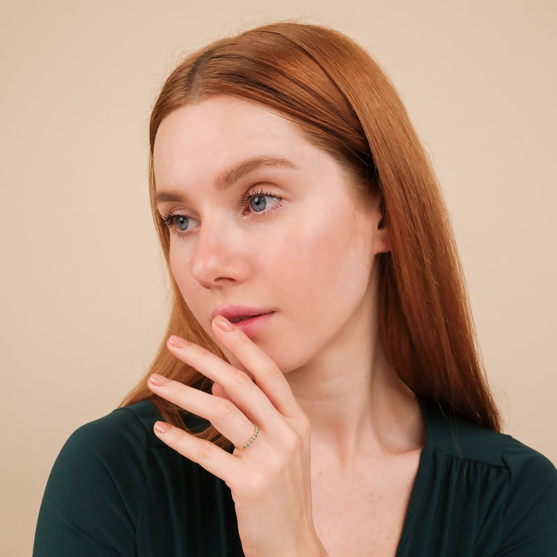 may birthstone emerald band