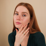 may birthstone emerald signet band