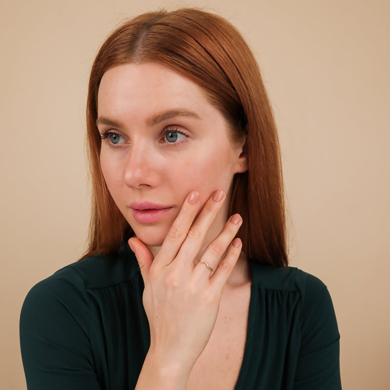 petite minimalistic design ring