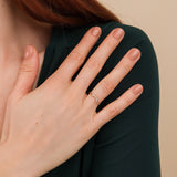 handmade natural diamond band