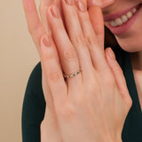 bezel set natural diamonds and sapphires