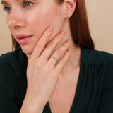 diamond chunky gold band