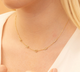 natural diamond handmade letter pendants