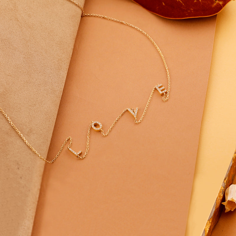Diamond Letter Necklace