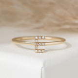 Diamond Letter Ring