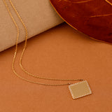 Personalized Solid Gold Diamond Necklace