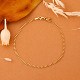 thin Cuban Chain Bracelet