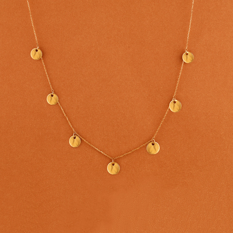 Plain Gold Layering Necklace