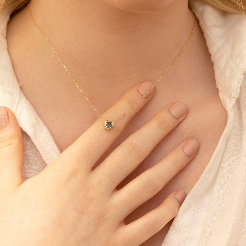 Handmade Blue Topaz Pendant