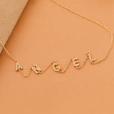 Diamond name necklace