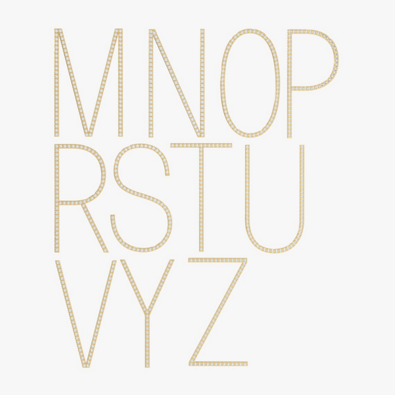 Diamond Gold Necklace Charms