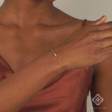 Petite Evil Eye Bracelet with Diamond and Sapphire