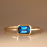 December Birthstone Topaz Gold Ring